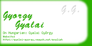 gyorgy gyalai business card